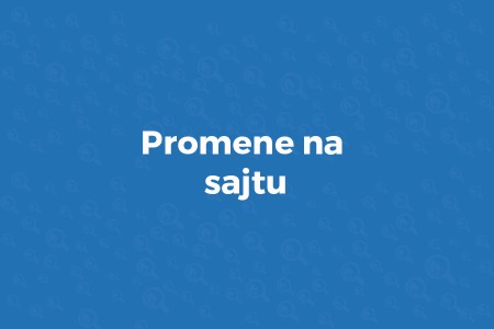 promene na sajtu